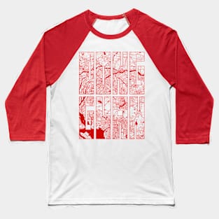 Dongguan, China City Map Typography - Oriental Baseball T-Shirt